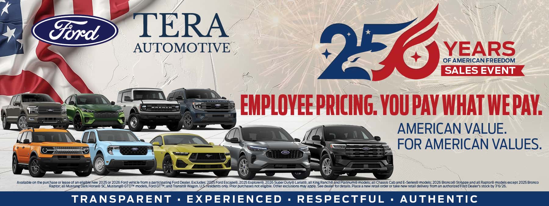 Employee Pricing Offer | TERA Ford