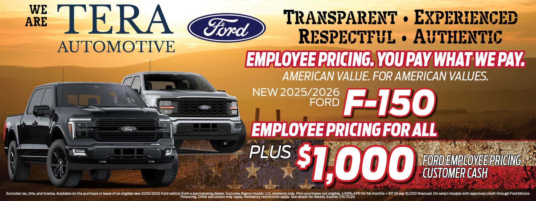 2025/2026 Ford F-150 Offer | TERA Ford