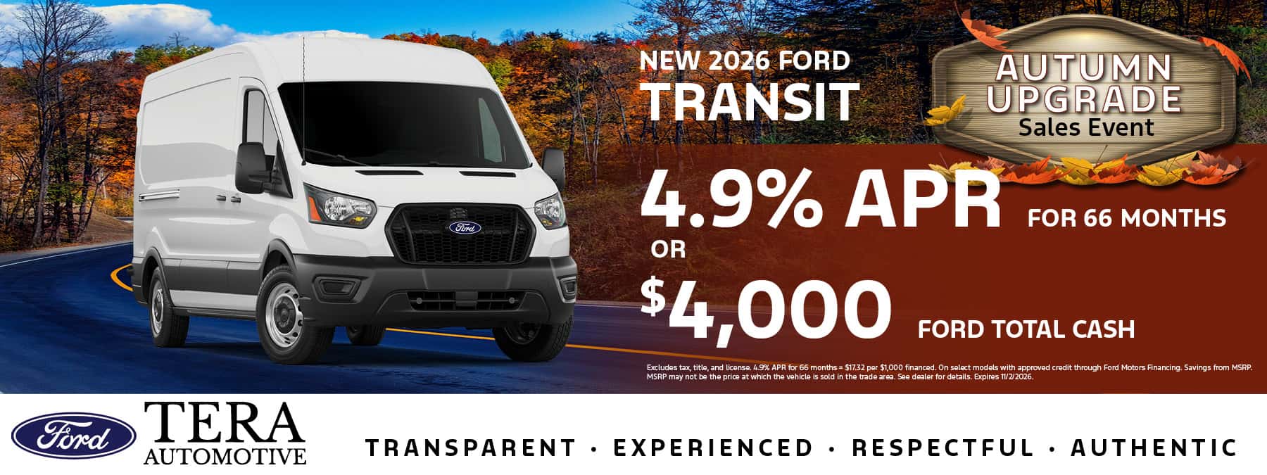 2026 Ford Transit Offer