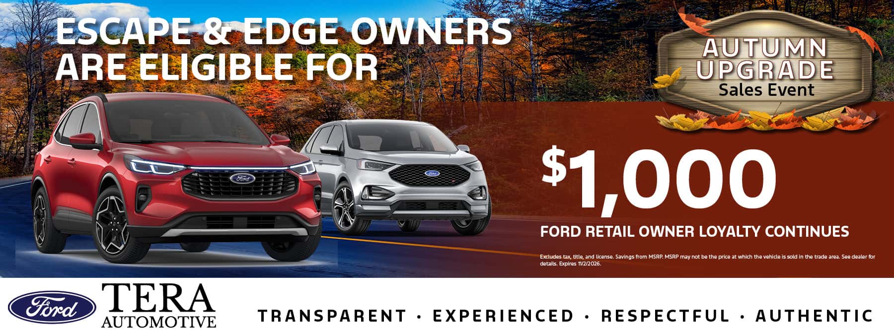 Ford Retail Owner Loyalty Offer