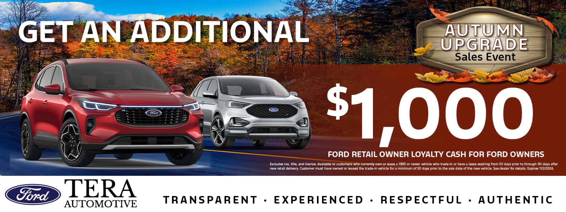 Ford Retail Owner Loyalty Offer