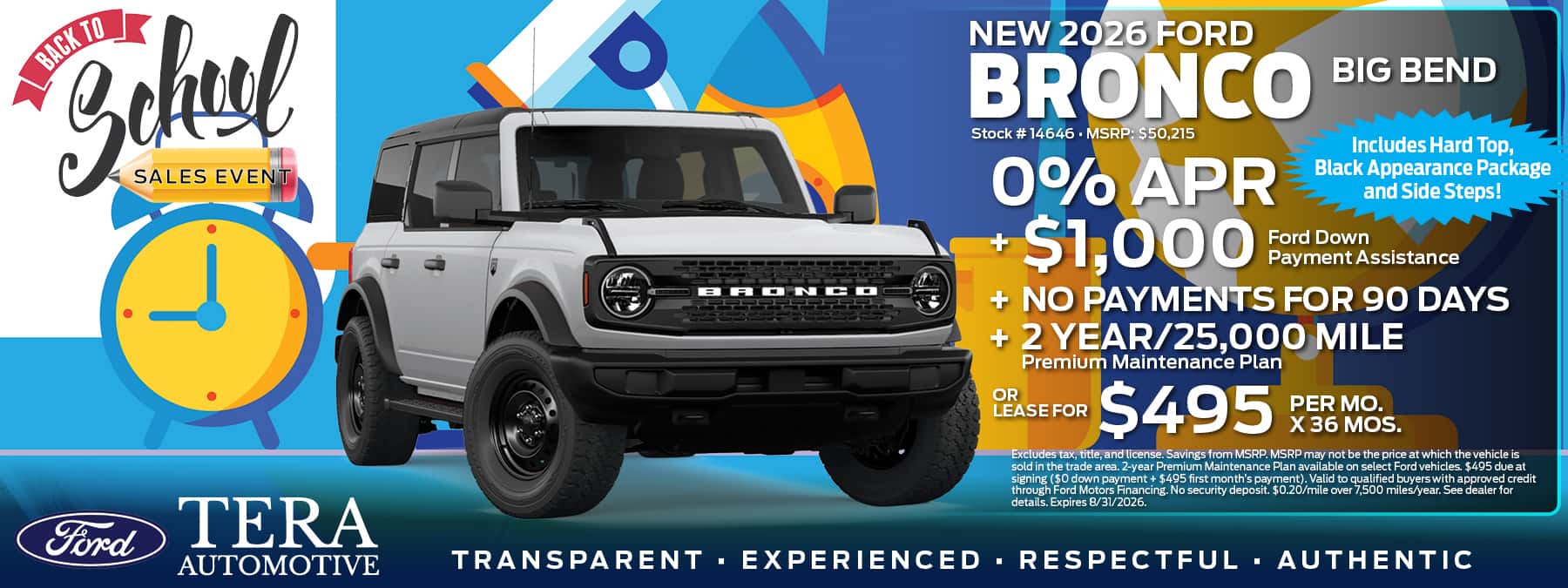 2026 Ford Bronco Offer | TERA Ford