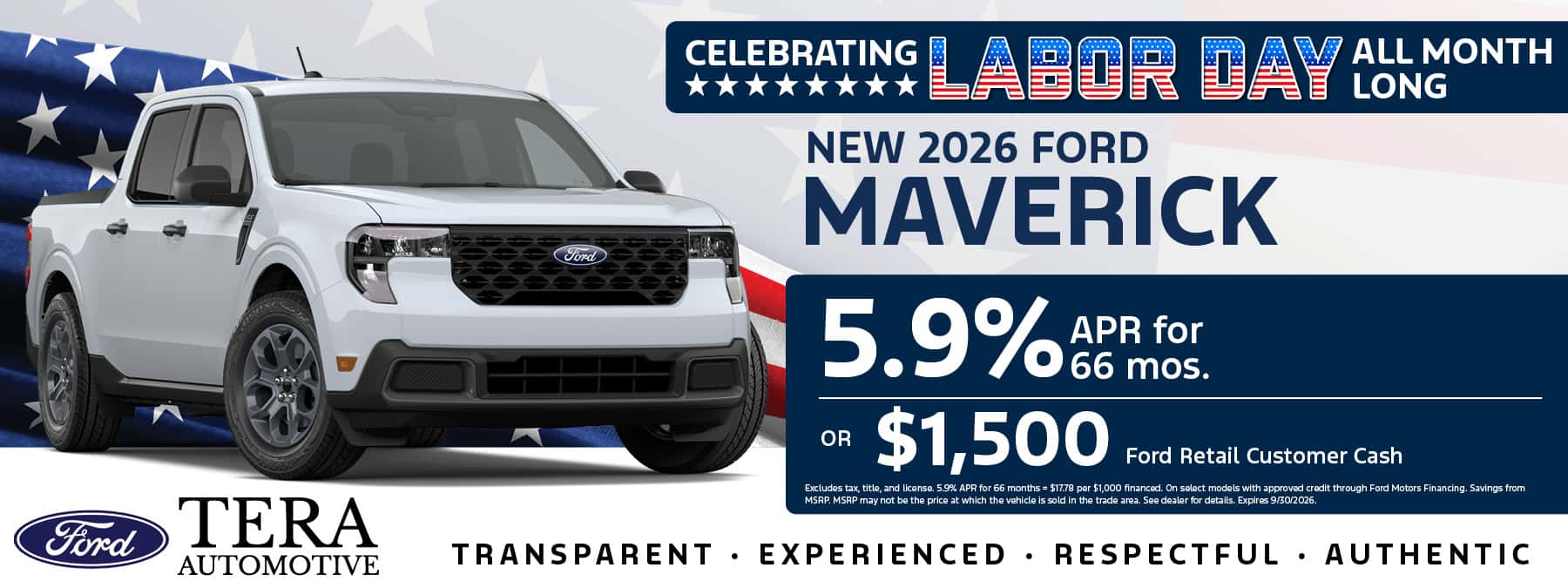 2026 Ford Maverick Offer | TERA Ford