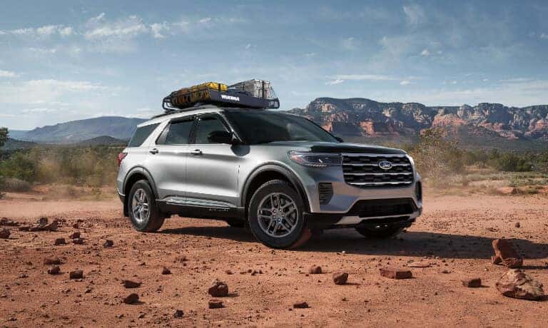2026 Ford Explorer with luggage on top