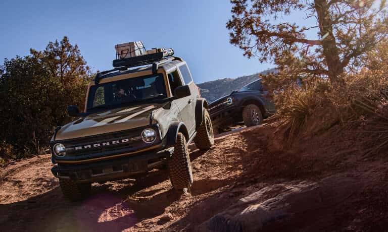 2026 Ford Bronco offroading with luggage