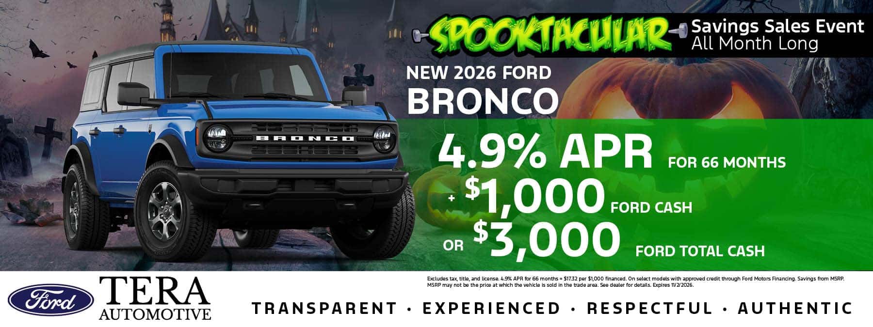 2026 Ford Bronco Offer