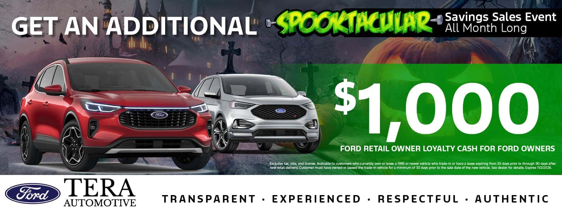 Ford Retail Owner Loyalty Offer