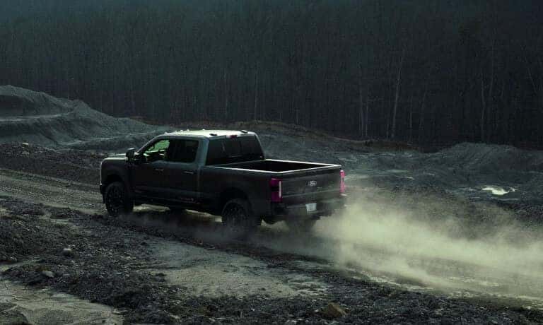 2027 Ford Super Duty kicking up dust