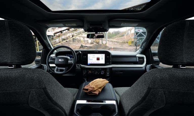 2027 Ford Super Duty interior front seats and dashboards