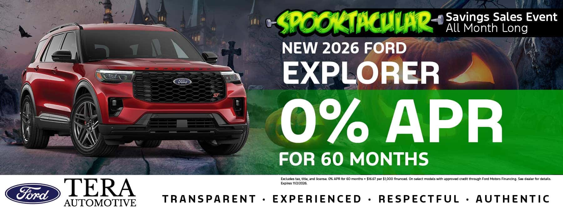 2026 Ford Explorer Offer