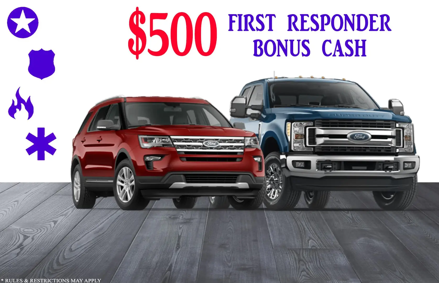 First Responder Bonus Cash Gullo Ford of Conroe