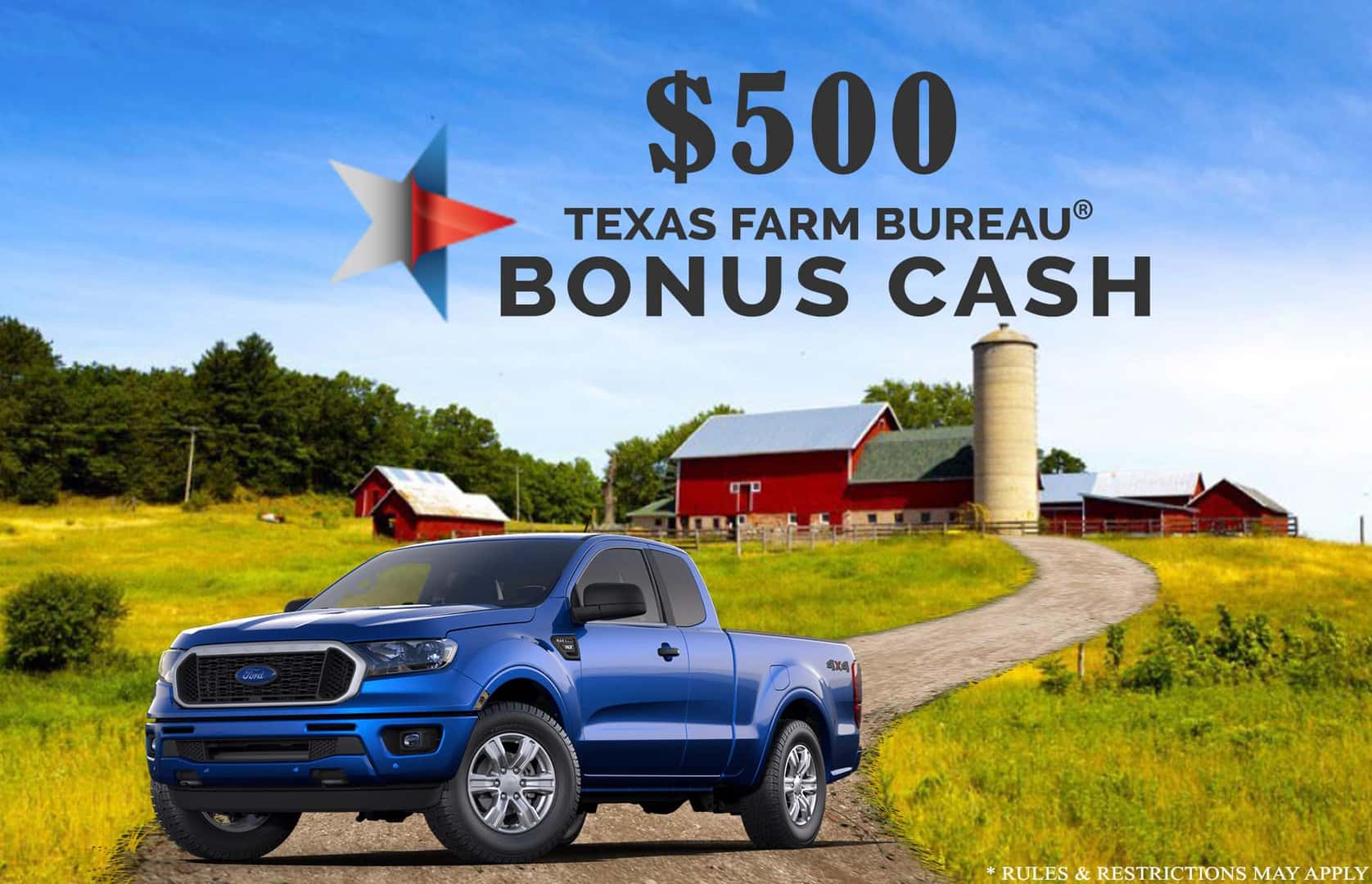 Houston Farm Bureau Bonus Cash Gullo Ford of Conroe