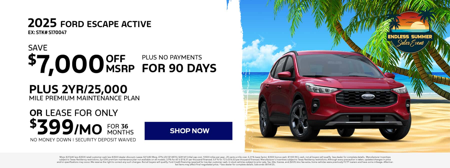 July Escape Offer