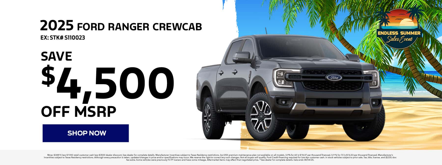 July Ranger Offer