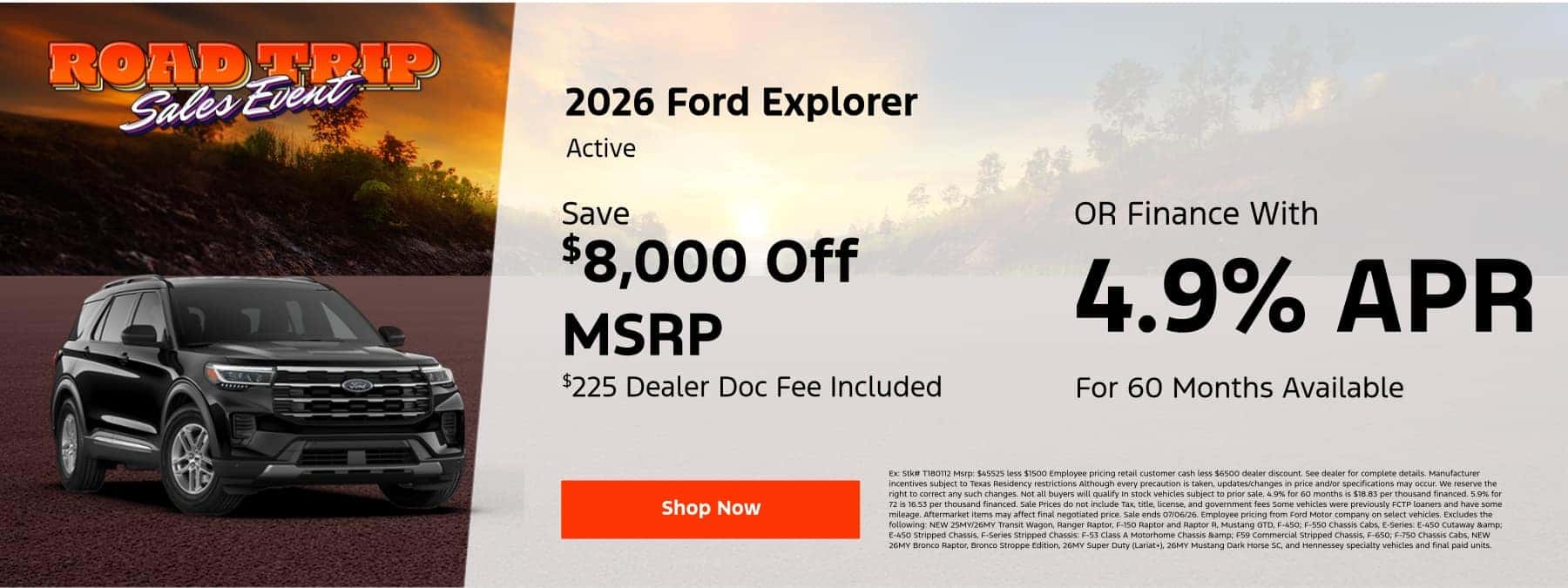 June Explorer Offer