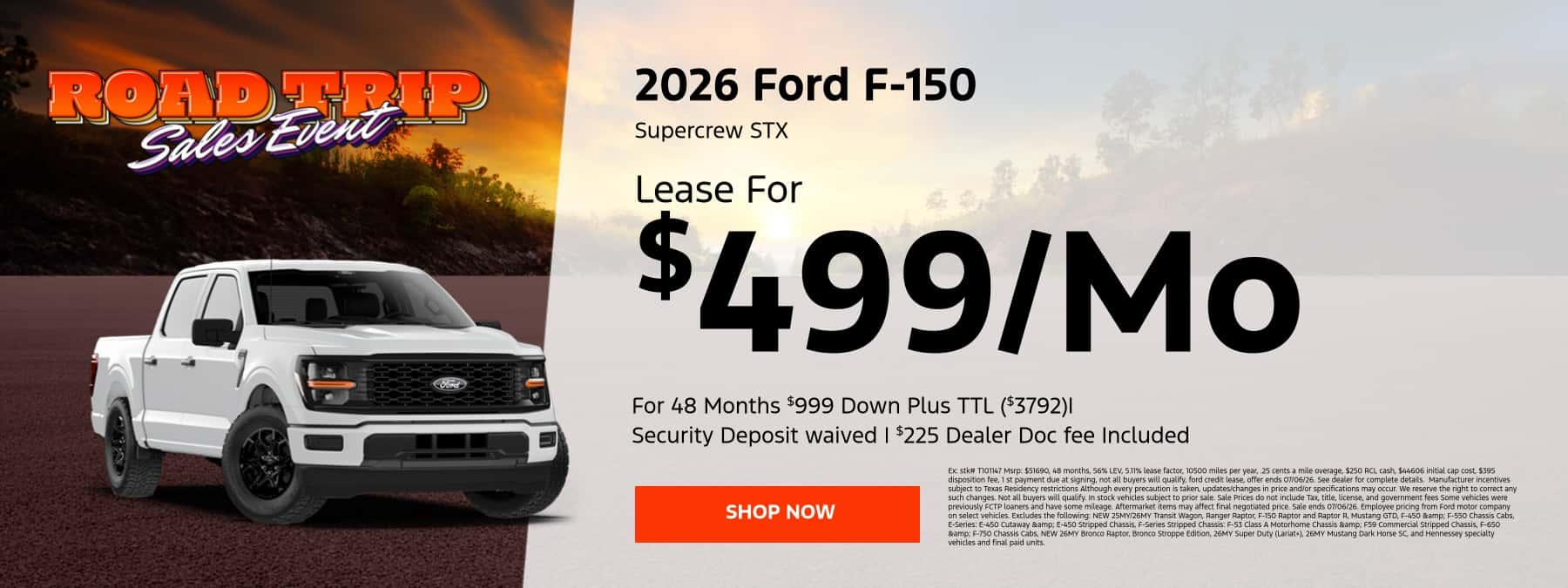 June F150 Lease Offer