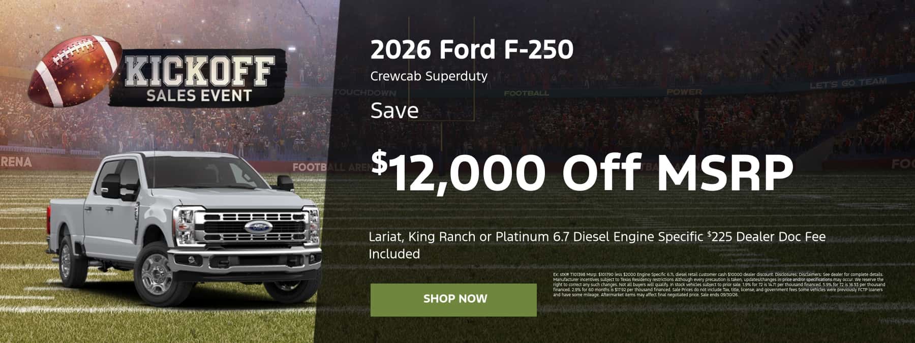 September F-250 Offer