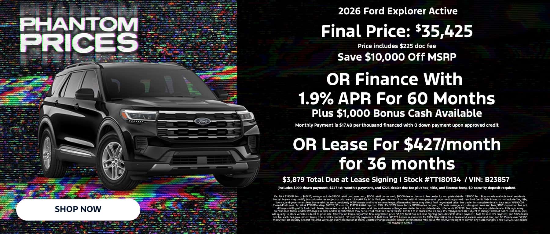 October Explorer Offers