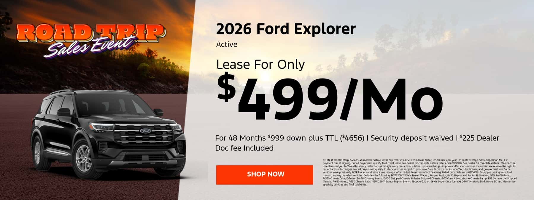 June Explorer Lease