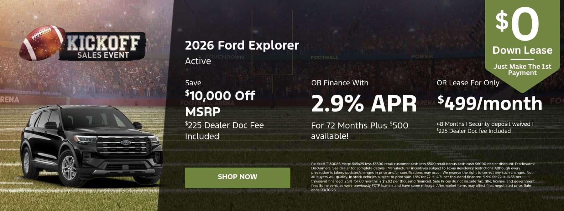 Explorer Offer