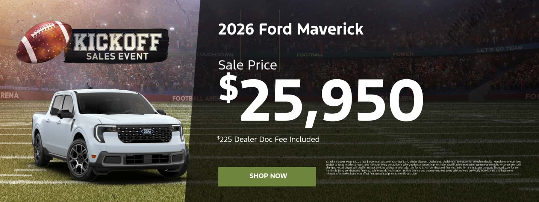 September Maverick offer