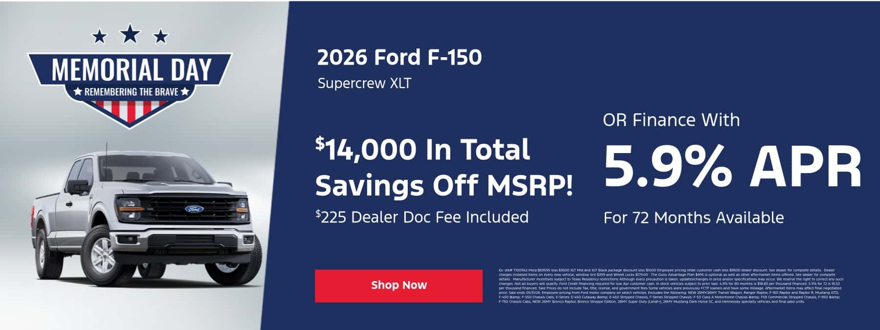 May F150 offers