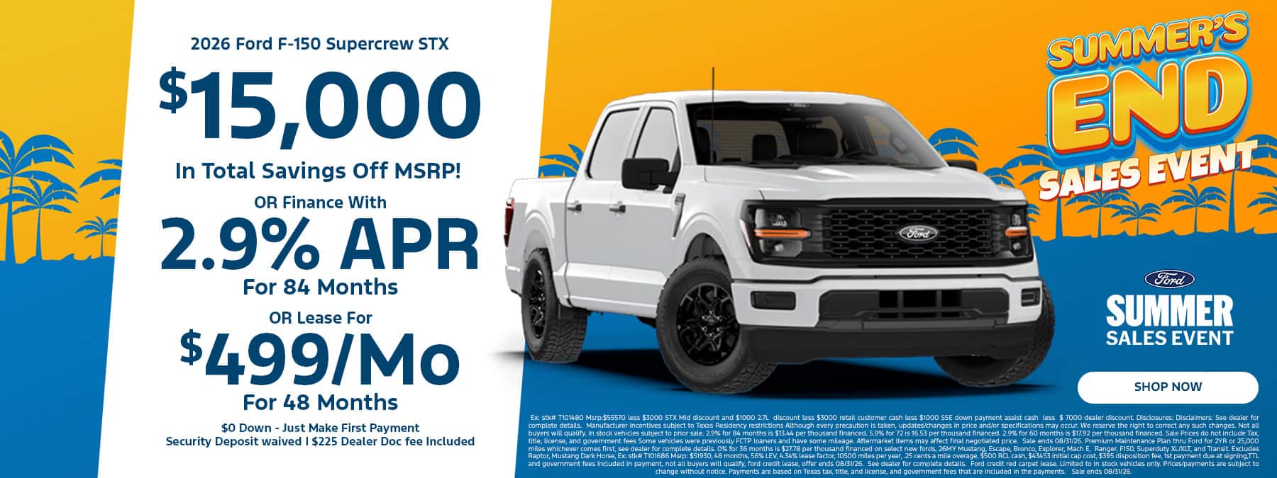 Ford F150 Offer