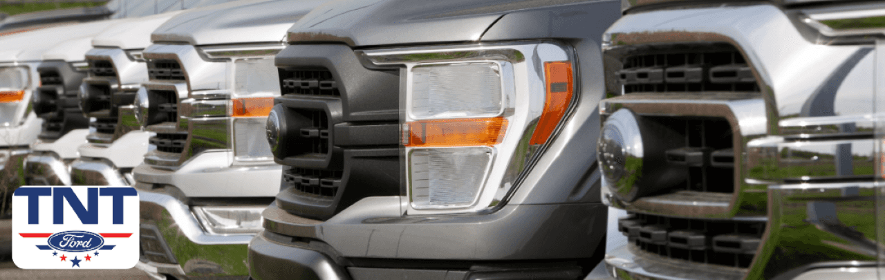 A lineup of new Ford Ranger models showcases durable and reliable truck features.