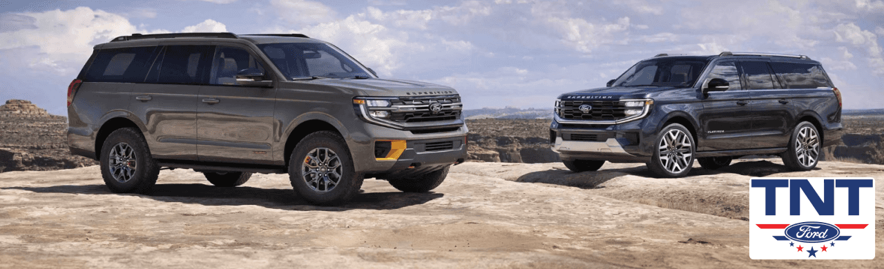 Spacious Ford Expedition interior with 3rd-row seating at TNT Ford in Iowa