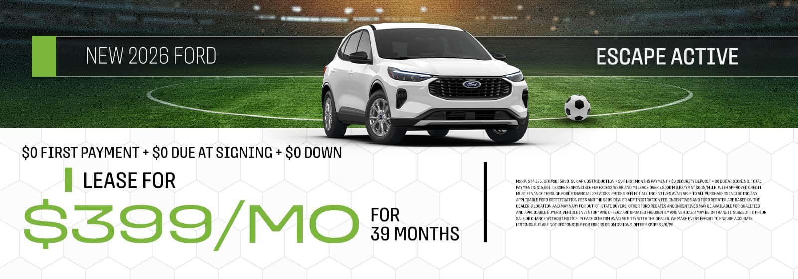 New 2026 Ford Escape Active