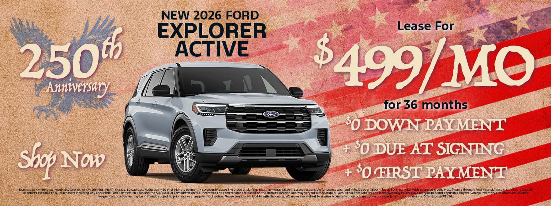 New 2026 Ford Explorer Active