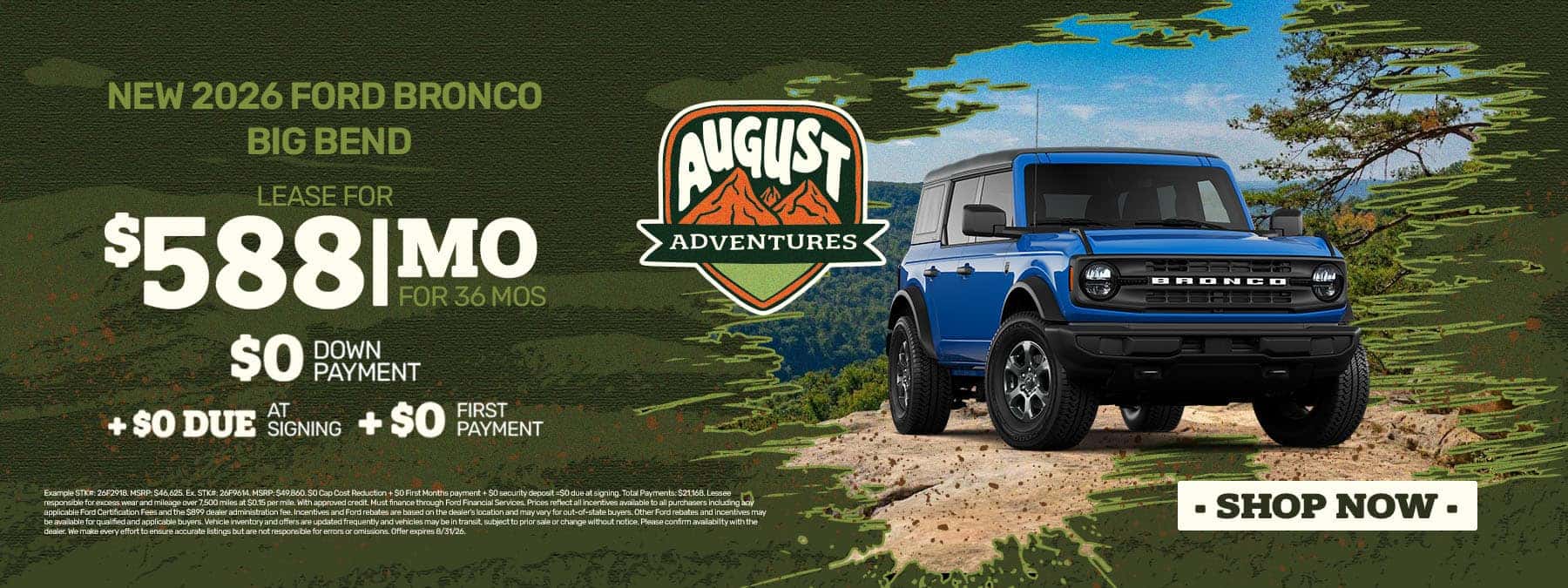 New 2026 Ford Bronco Big Bend