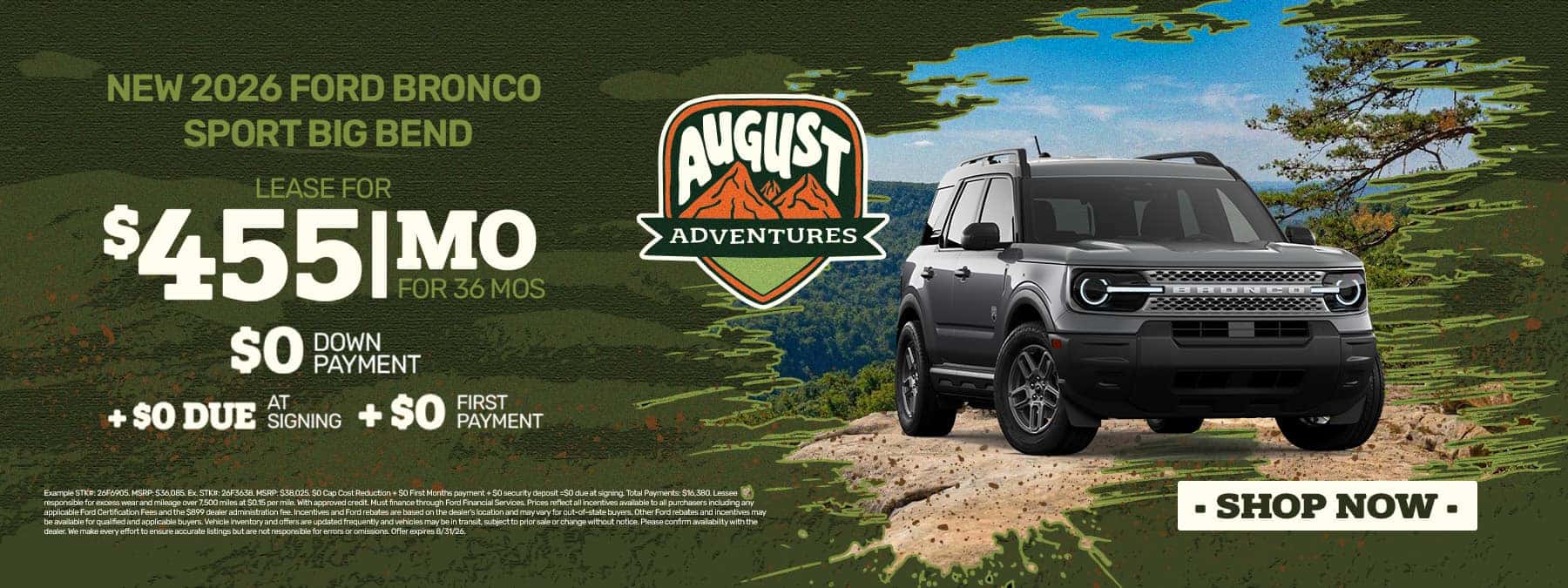 New 2026 Ford Bronco Sport Big Bend