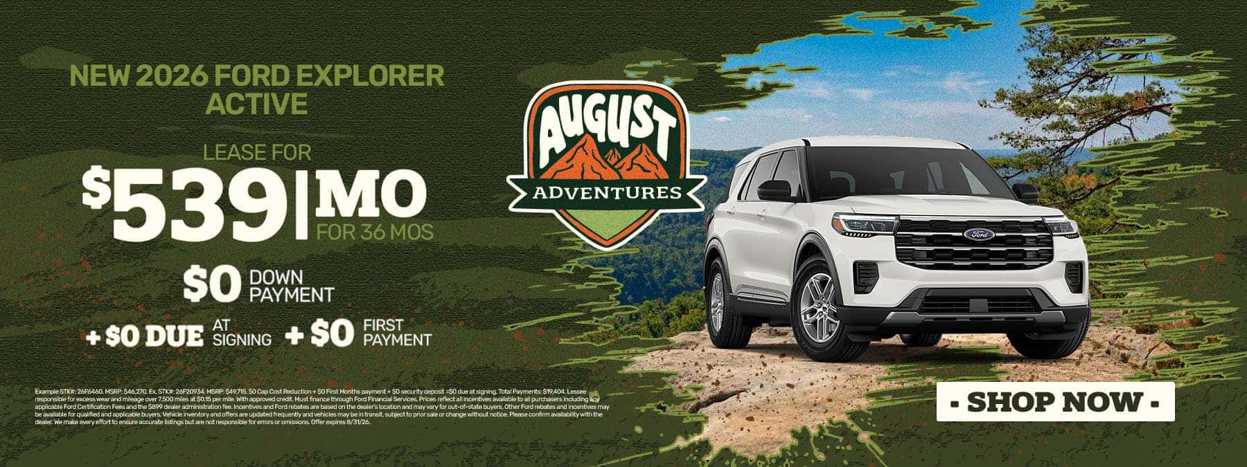 New 2026 Ford Explorer Active