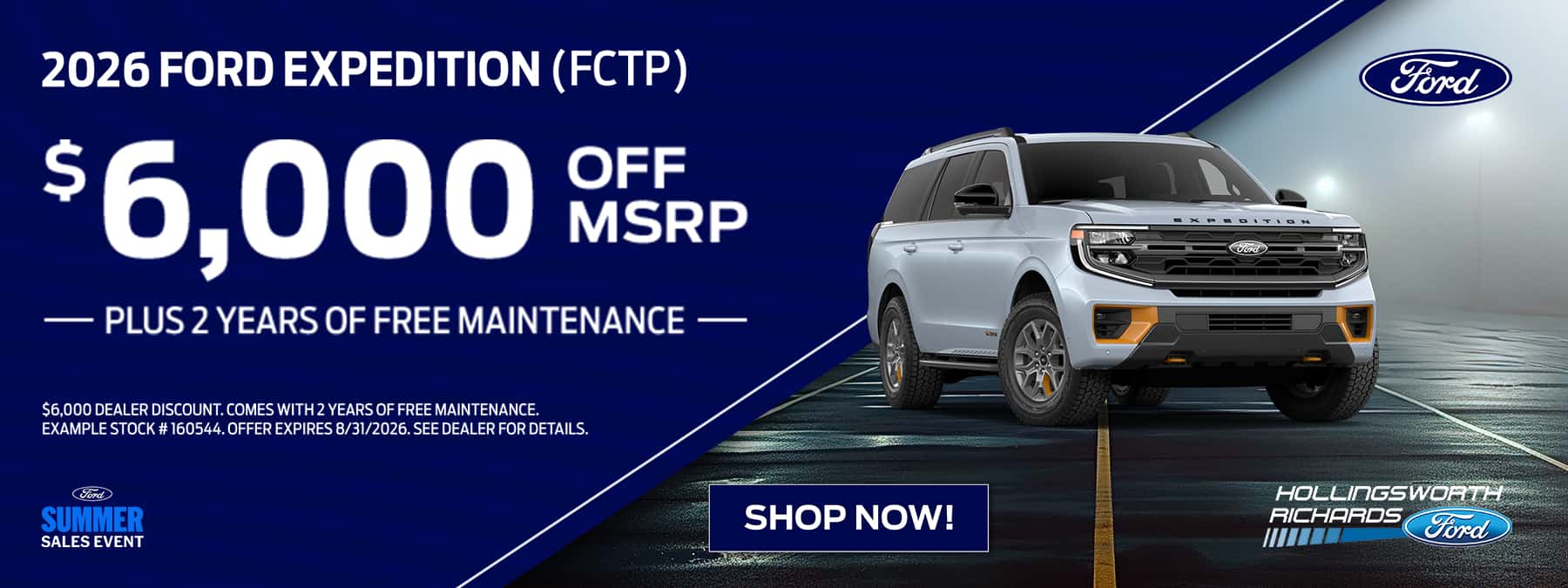 2026 Expedition $6,000 off MSRP