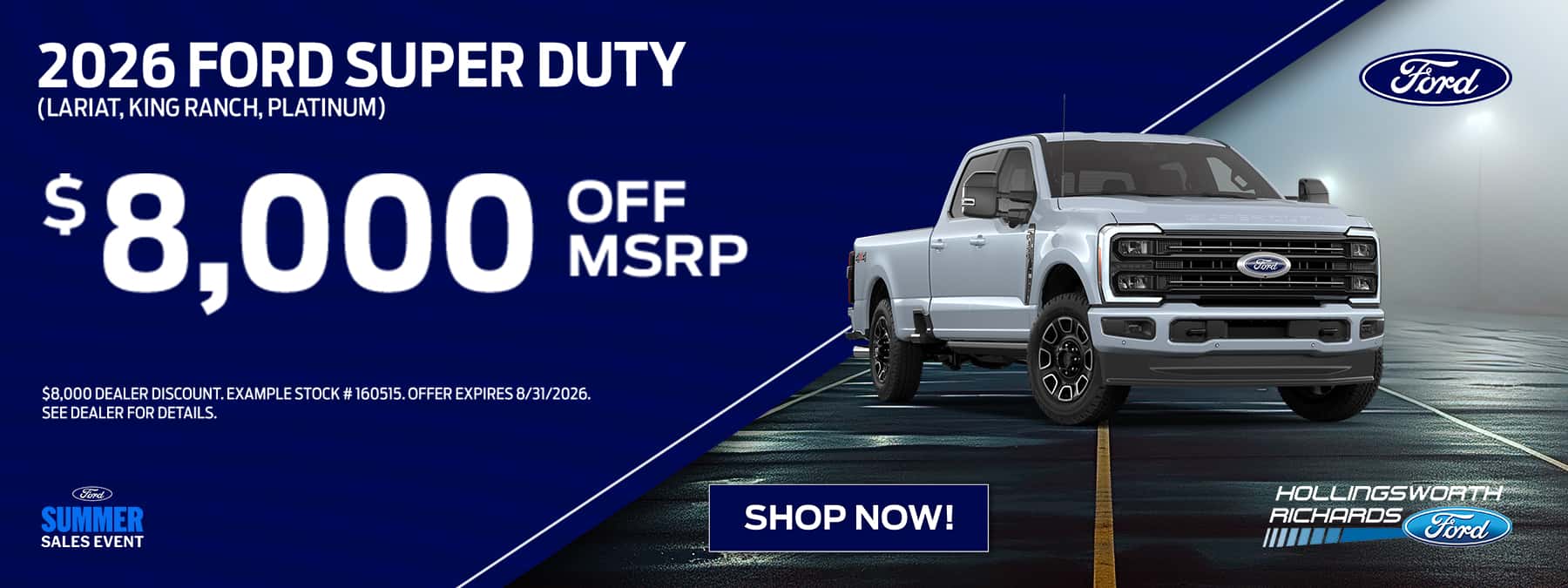 Super Duty $8,000 off MSRP