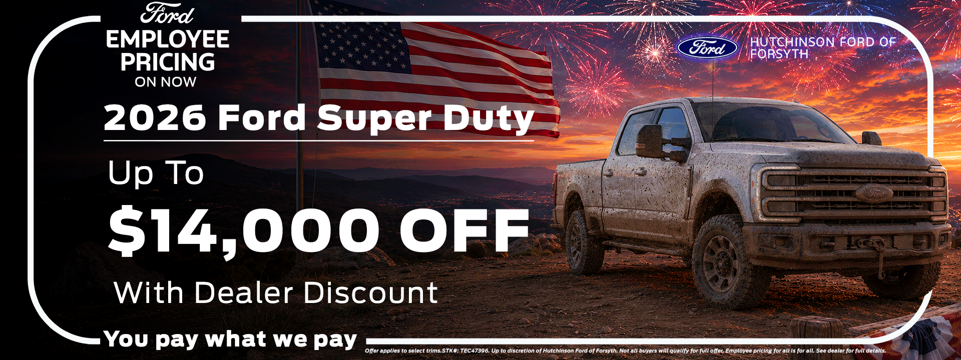 2026 F250, Up to $14,000 OFF