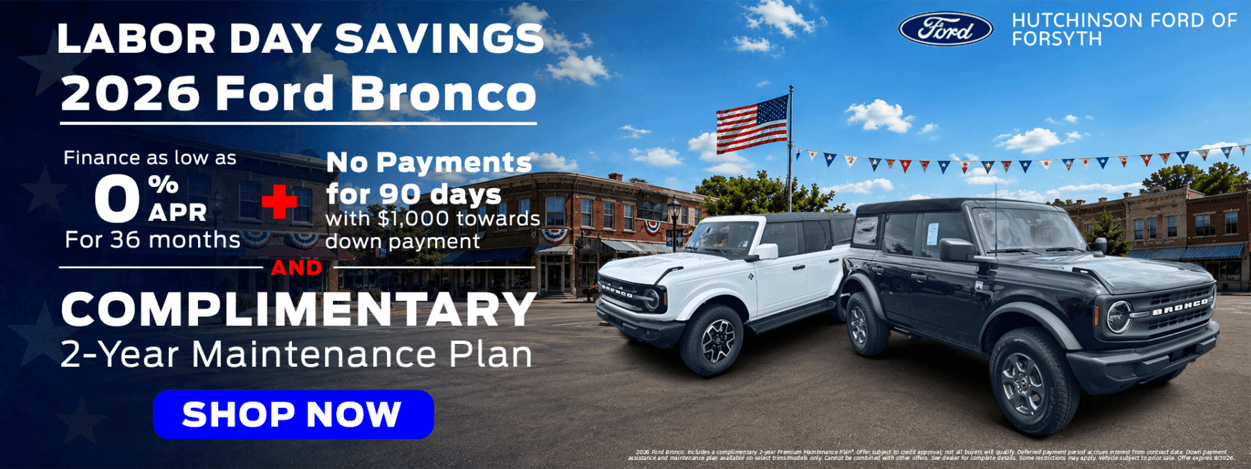 2026 Ford Bronco - As low as 0% APR