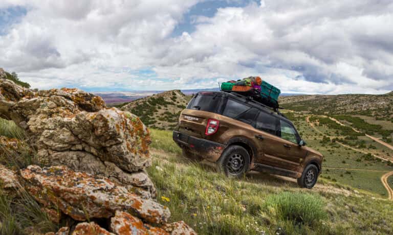 2026 Ford Bronco offroading with luggage