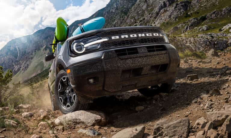 2026 Ford Bronco Sport offroading on muddy trail