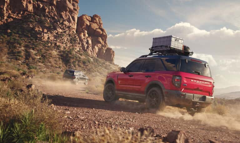 2026 Ford Bronco Sport hauling luggage in desert