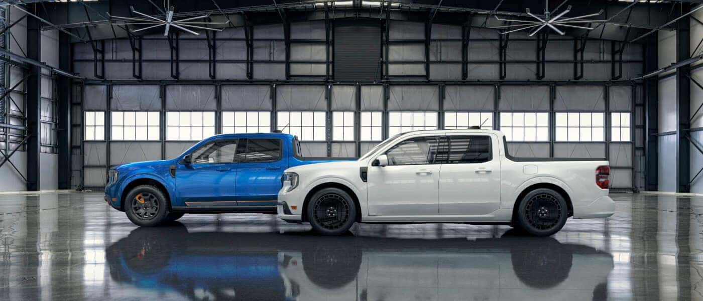 2026 Ford Maverick pair parked in warehouse