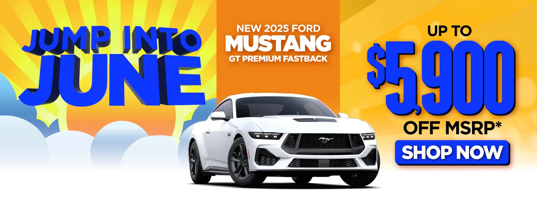 New 2025 Ford Mustang GT Premium Fastback Up to $5,900 off MSRP*