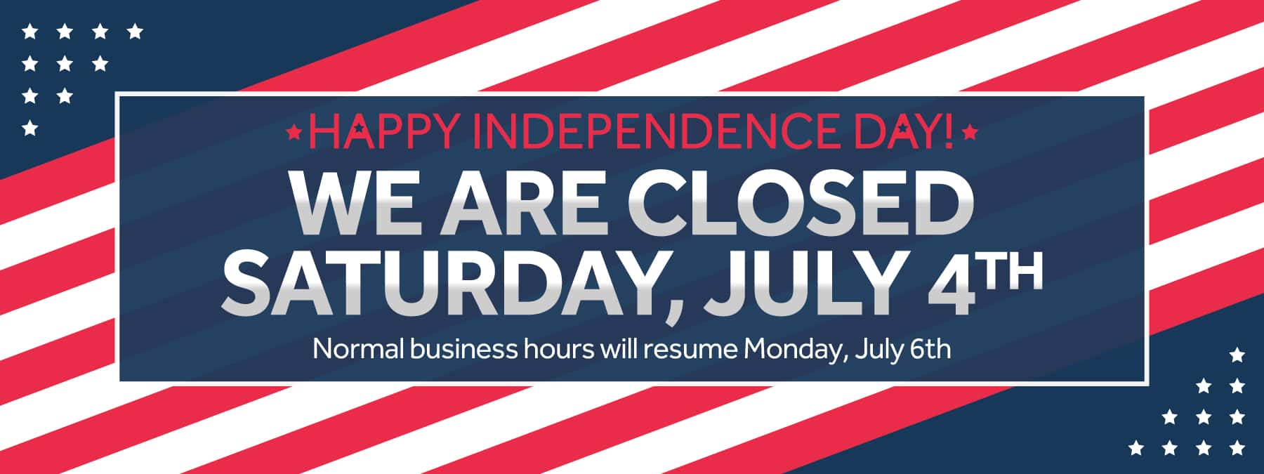 closed July 4