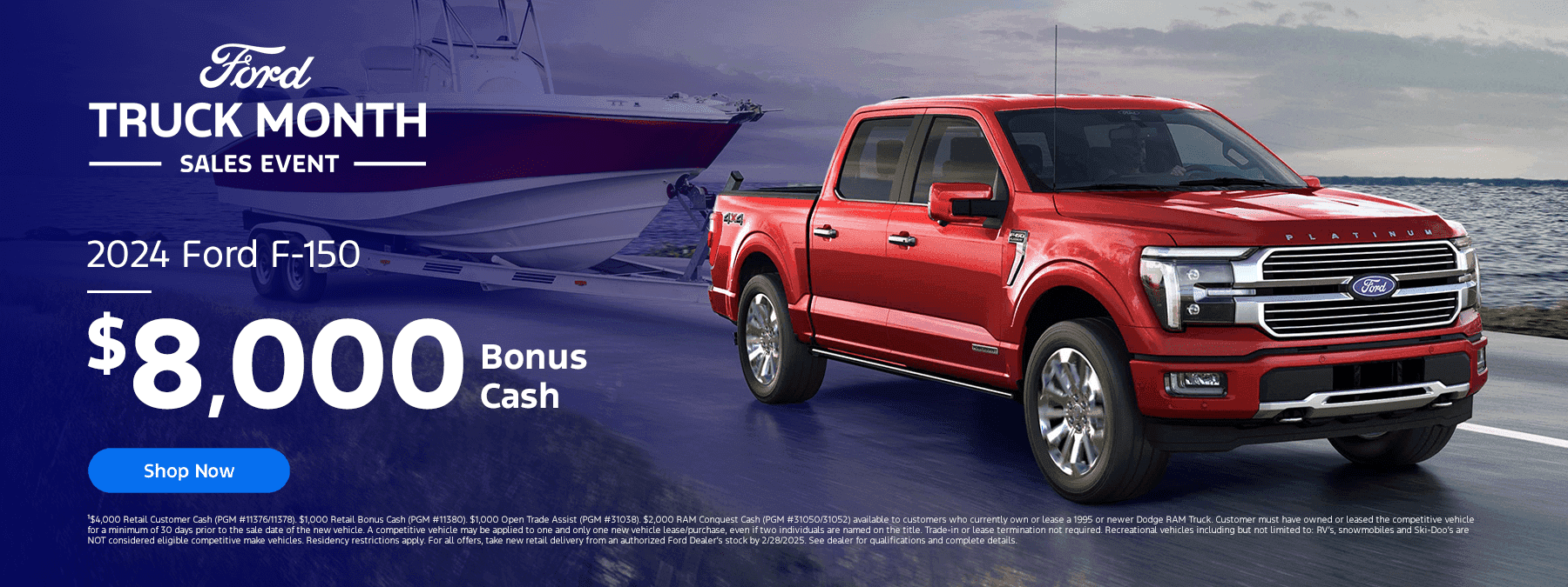 Ford Truck Month! 2024 F-150 $8000 Bonus Cash