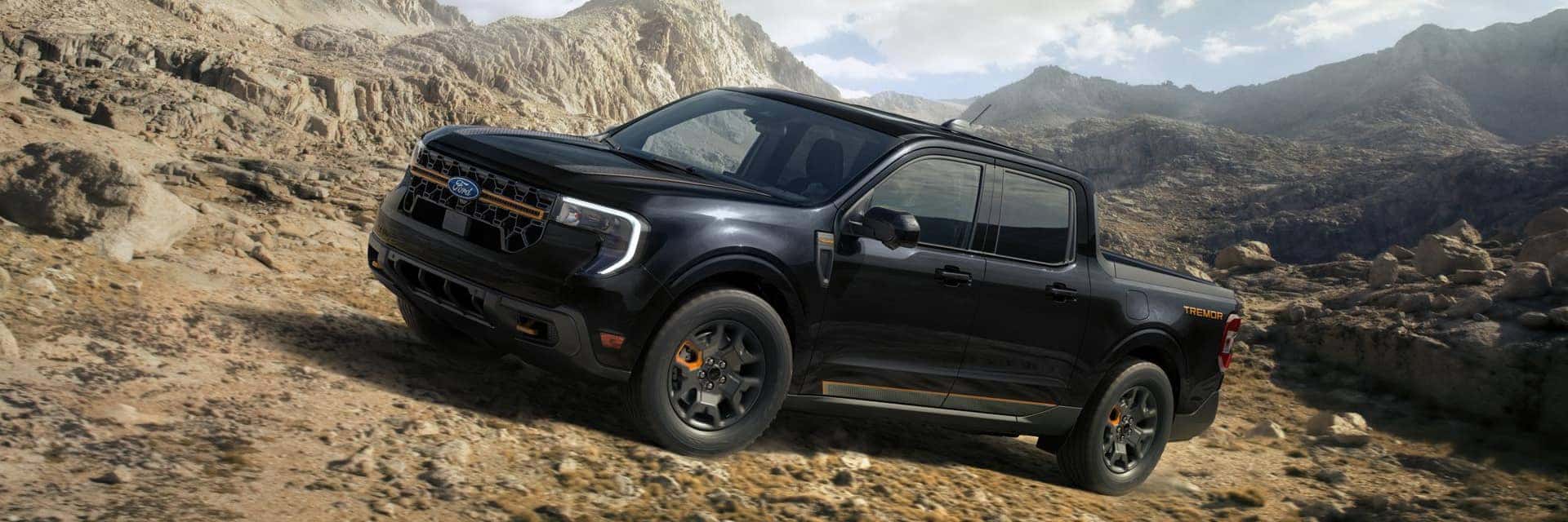 2026 ford maverick parked in front of mountains