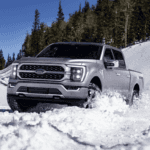 Ford F-150 in snow