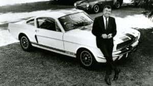 Caroll Shelby with Shelby GT350