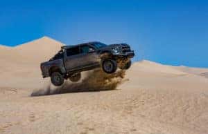 Ford Performance vehicle in a desert setting.