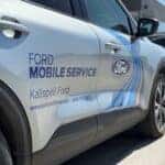 Kalispell Ford Mobile Service Vehicle outside the Kalispell Ford Store